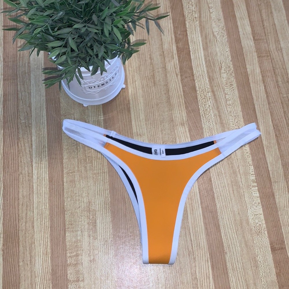 Hoaka Swimwear orange bikini bottoms
